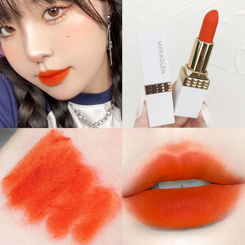 

Водостойкая матовая помада McCarthy Lun Orange Series - Теплый оранжевый для лета, Отбеливающая, Подходит для студентов, Нишевый бренд.