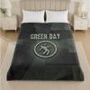 Green Day Print Flanelldecke Gemütliche Leichte Plüschdecke für Bett Sofa Haushalt