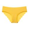 Ladies Sexy Solid Color  Ice Silk Seamless Wave Low-rise Panties