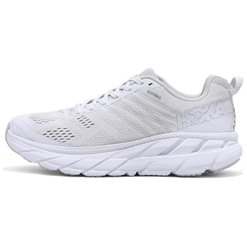 HOKA ONE ONE Clifton 6 Men s Low Top Running Shoes White 1102872-BWWH EU 43