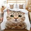 Kawaii Kitten Cat Bedding Set Duvet Cover 3d Bedding Fashion Design Decoration King Duvet Cover Set Double Bed Set Bedding Sets7