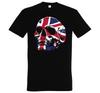 Youth Designz Mens T-Shirt England UK Skull Skull Logo Print Flag Fun