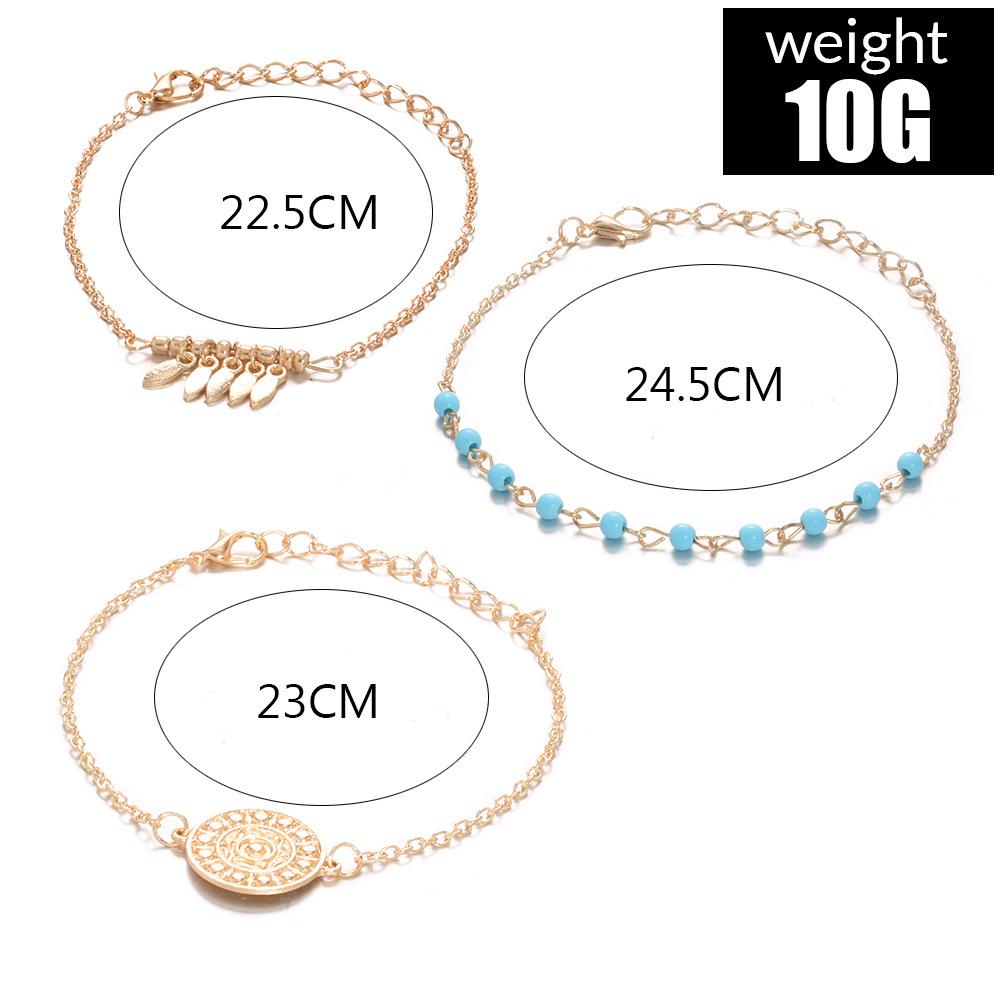 Special Bracelet, Simple Turquoise Bracelet 3-Piece Set