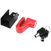 Disc Lock Red Strong Steel Waterproof Lightweight Compact for Motorcycle   Electromobile