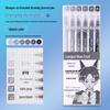 Blue Morandi Fluorescent Highlighter Notebook Pen for Notes & Drawing