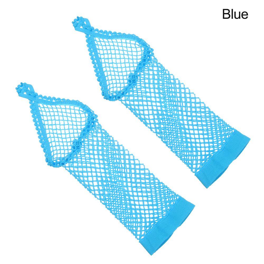 Performance Dance Net Breathable Long Gloves Fingeless Gloves Lace Mittens Mesh Fishnet Gloves