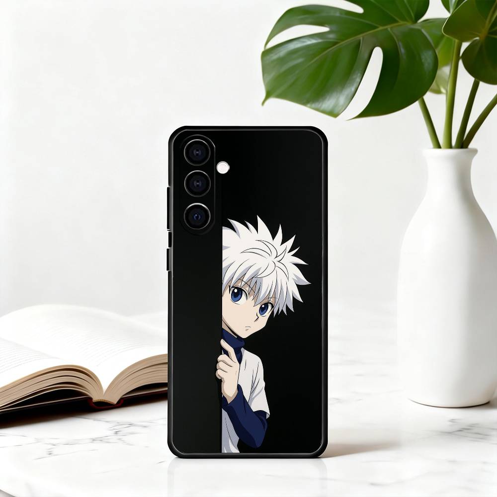 H-Hunter K-Killua Z-Zoldyck H-Hunter-KZ Phone Case Black Silicone Soft For Samsung Galaxy A73,A72,A71,A70,A53,A52,A51