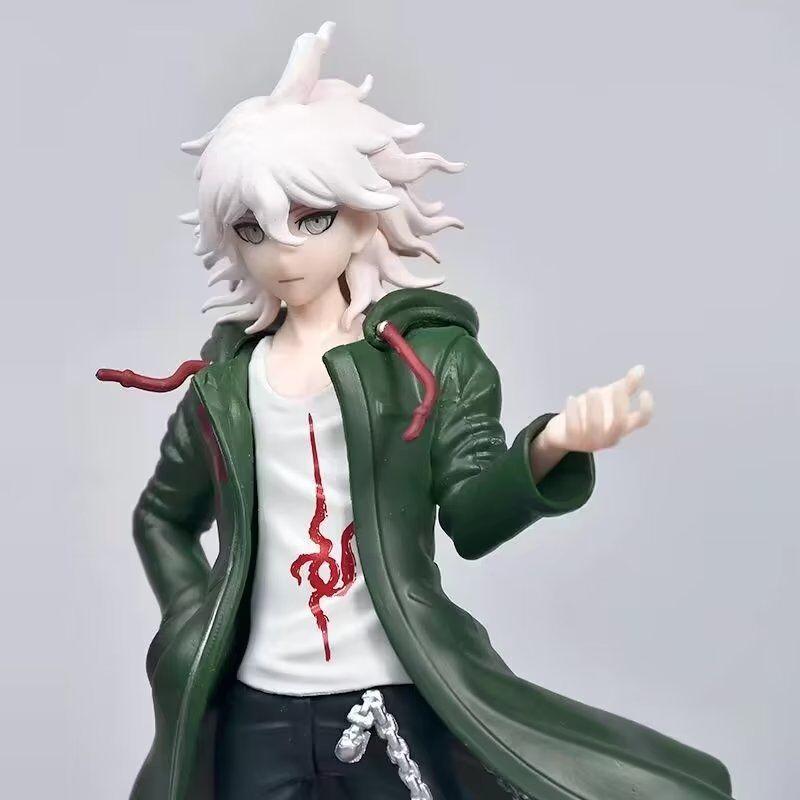 20CM Danganronpa Nagito Komaeda PVC Actionfigur Anime Figur Modell Spielzeug Figuren Sammlung Puppe Geschenk Trigger Happy Havoc Spielzeug