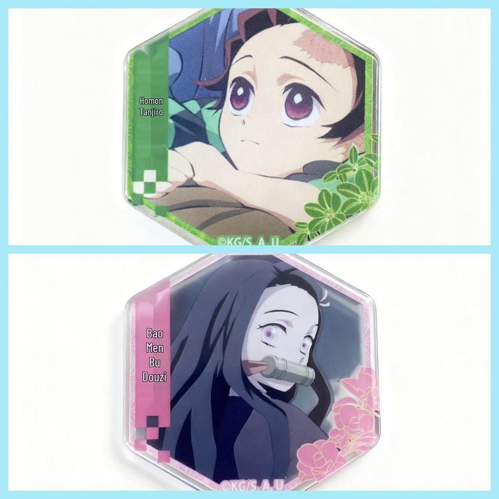 Magnes Demon Slayer: Nezuko & Tanjiro Kreatywna Naklejka Dekoracyjna Anime