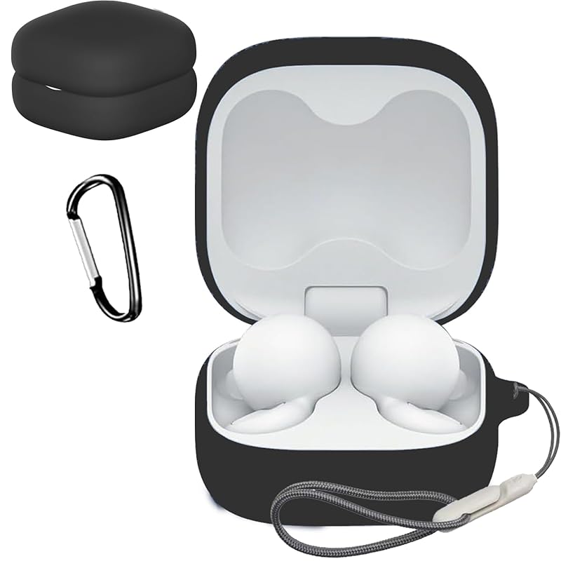 

For SONY sony LinkBuds Fit (WF-LS910N) case Cover [HNWEIWEI] for silicon storage case convenience With carabiner trip lightweight protective cover