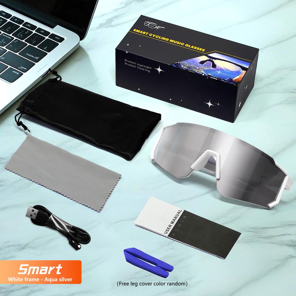Bisiklet Güneş Gözlüğü Akıllı Bluetooth Gözlük UV400 Koruması Rüzgar Geçirmez Gözlükler Yol Sürüşü Bisiklet Spor Gözlüğü Gözlükler