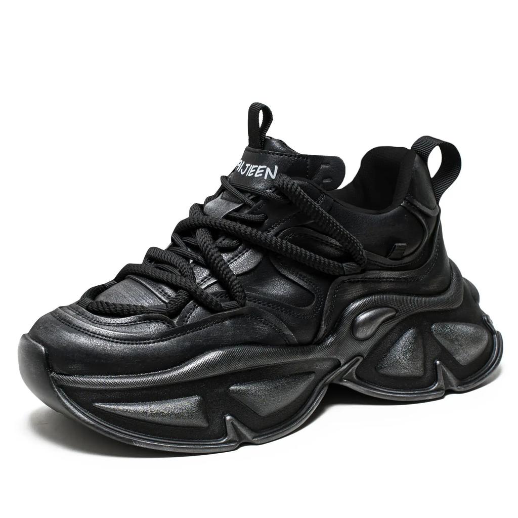 Fashion New Exquisite Men's Sneakers Youth Fashion Versatile Casual Shoes Thick Soled Height Increasing Breathable Running Shoes