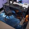 1PC Custom Name Dragon In Flames Theme Floor Mat Ideal for Living Room, Game Rooms, Office, Bedroom,Floor Mat Playful Design