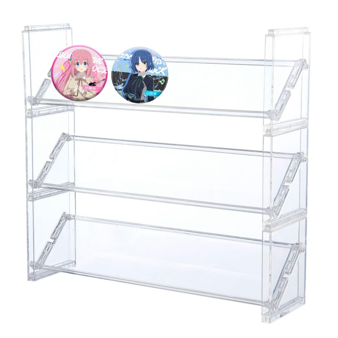 

seimeinoki Подставка для значков Вмещает 12 Прозрачная подставка 3 размера Коллекционная подставка для значков Подставка для значков Подходит для значков от 58 мм до 75 мм Подставка, Значки, Подставка,