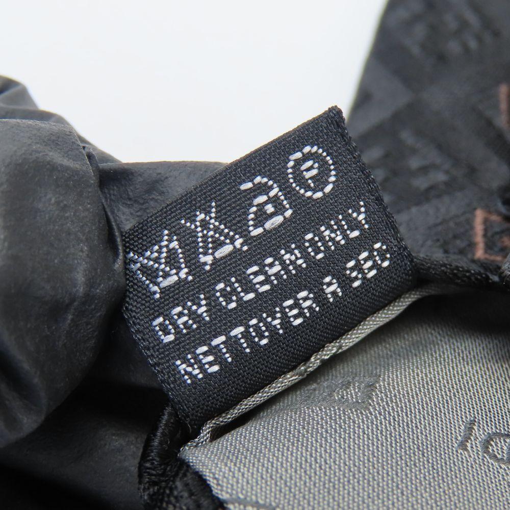 Used FENDI tie silk black Brown apparel