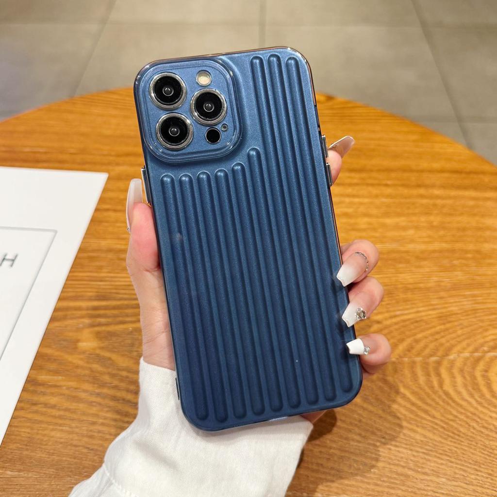 Simple Vertical Pattern Light Column Mobile Phone Case, Anti-fall Mobile Phone Case, Four-corner Airbag Hanging Chain Mobile Phone Case