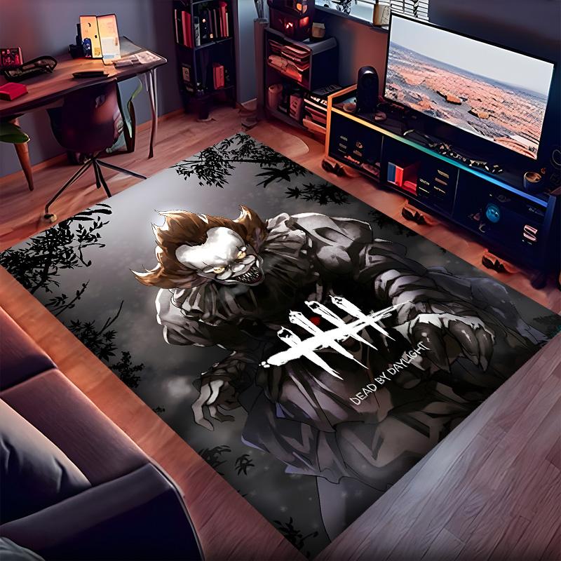 Dead Daylight Polyester Carpet, Soft Indoor Mat for Office Chair, Living Room, Computer Desk - Decorative Home Office Rug Design