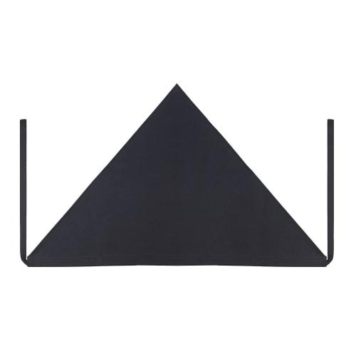 BIGHAS Triangle Scarf for Adults, Simple, Wrinkle-Resistant, Solid Color, Suitable for Men and Women, Cafe Apron, Available in 14 Colors (Black)