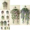 Stunning Artificial Lavender Ivy Flower Vine Garland For Wall Hanging Decor