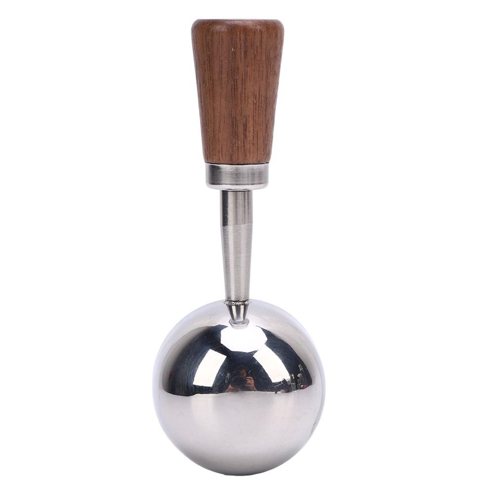 304 Stainless Steel Bean Tea Scoop Short Wooden Handle Stainless Steel Scoop For Ground Coffee