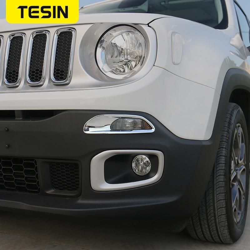 Car Daytime Running Light Day Lights Lamp Trim Cover For Jeep Renegade 2016 2017 2018    2022 Exterior