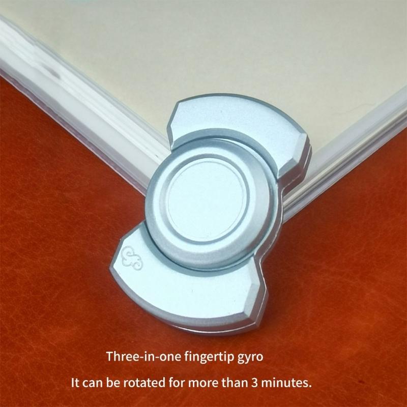 3IN1 Quiet Metal Fingertip Spinner for Adult Stress Reduce Magnetic Clickers Slider Pocket Toy for Student Relaxing
