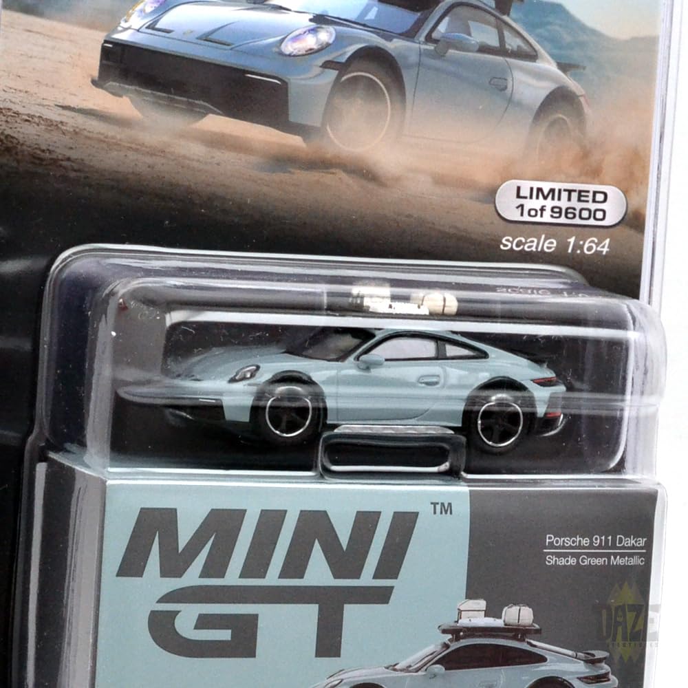 MINI GT 164 Scale MIJO EXCLUSIVE - PORSCHE 911 DALAR - SHADE GREEN METALLIC