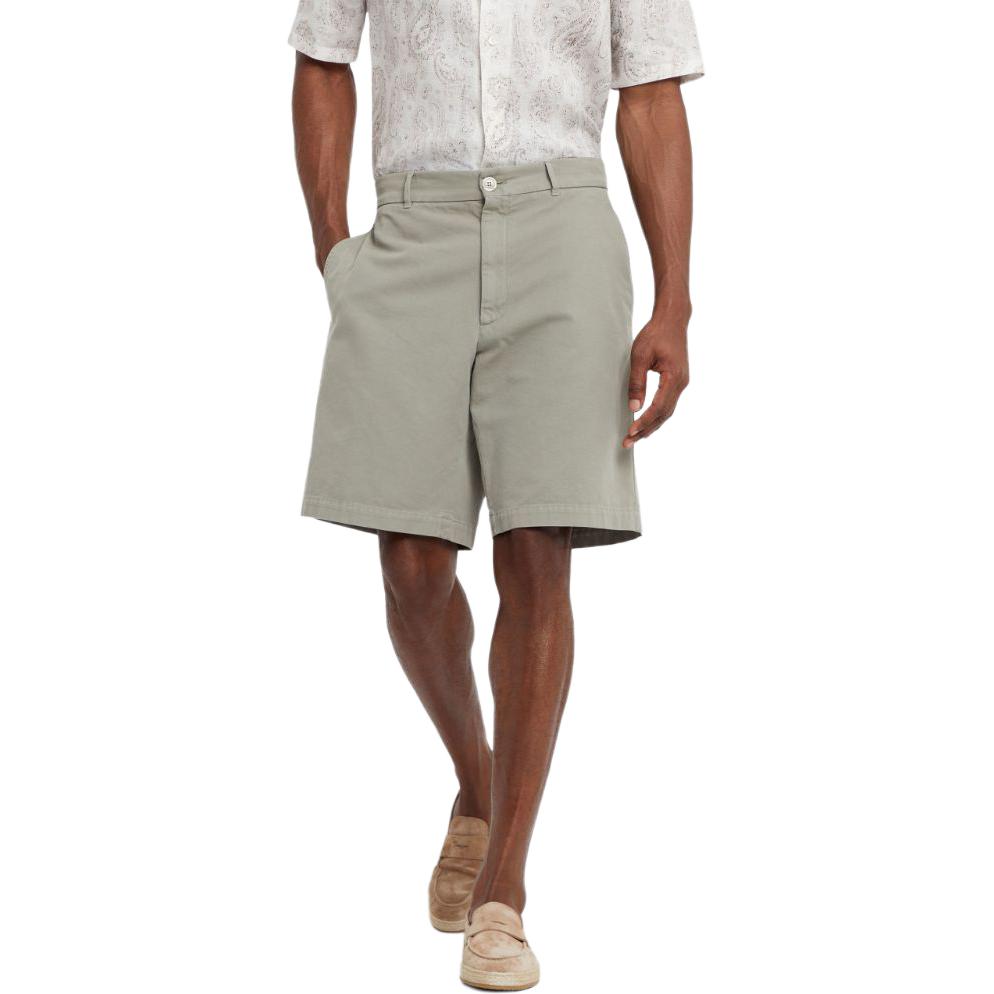 Brunello Cucinelli Straight Leg Cotton Bermuda Shorts MP52DU0010C6314