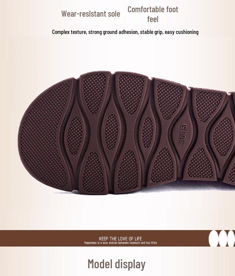 Women's Genuine Leather Retro Wedge Shoes - Comfortable Cowhide Soft Sole, Ideal for Spring and Autumn.