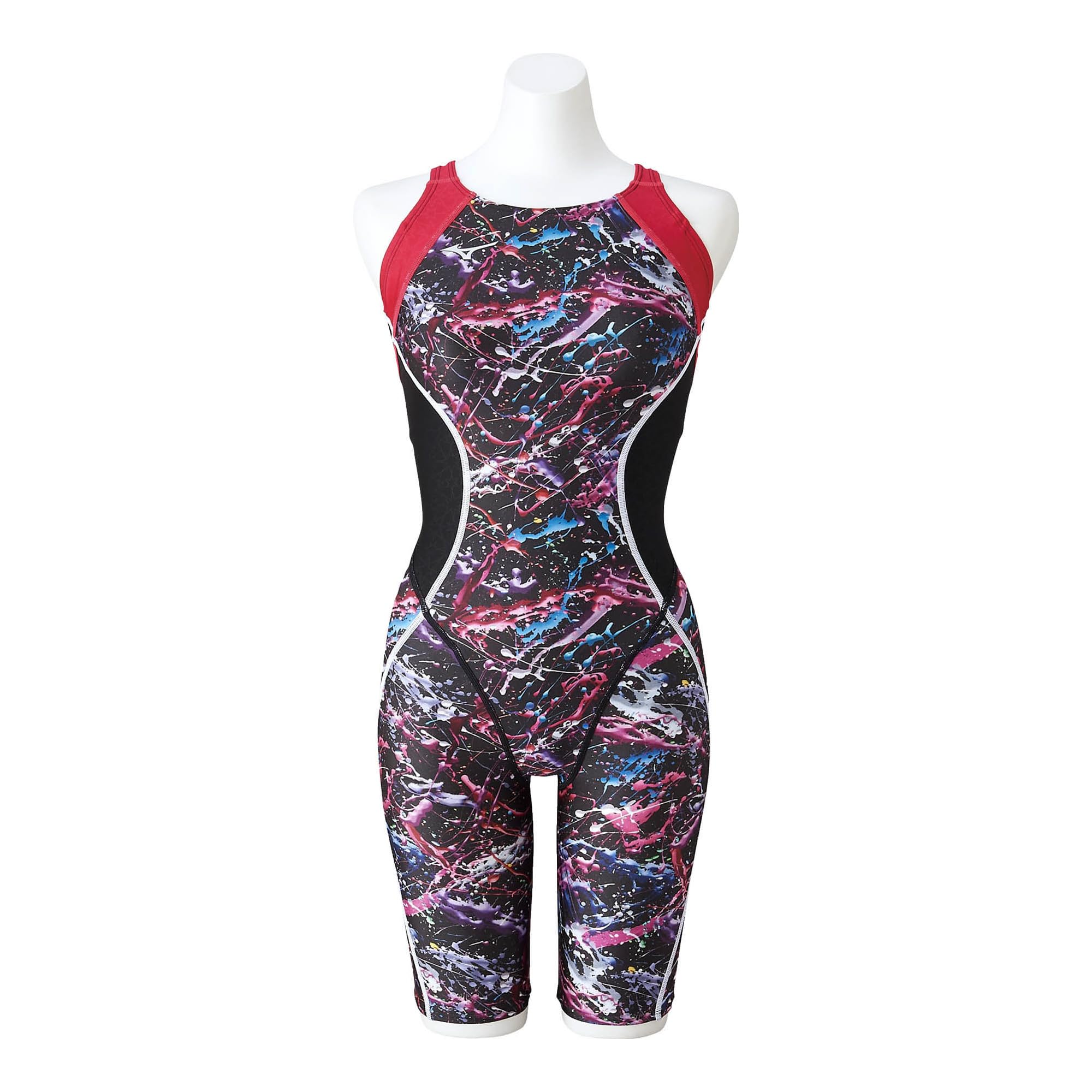 

Mizuno ST Lala Masters Back Knit FINA N2MGA748 Women s Swimsuit, Approved, Black/Pink,
