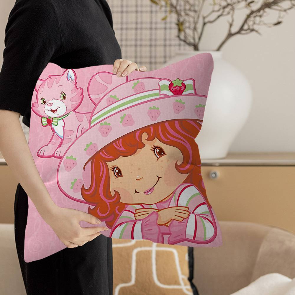 S-Strawberrys S-Shortcakes Pillow Cover Sofa Cushion Cover Home Room Decoration Children Gift