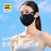 Nylon One-piece Sunscreen Mask Women's Summer Outdoor Cycling UV Protection Face Cover Breathable Face Mask Sunscreen Face Mask