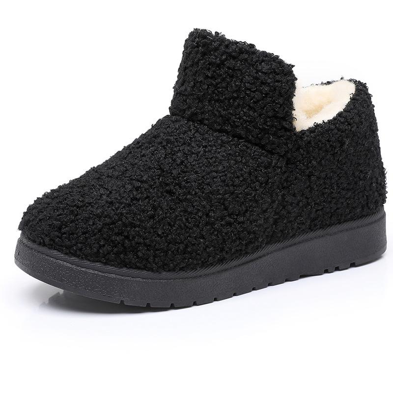 Winter New Old Beijing Cotton Shoes Women's Home Warm Non-slip Cotton Slippers Piled Thickened Mother Snow Boots