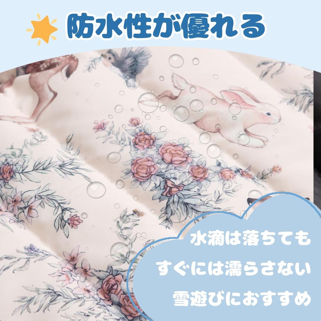 Reegoo Peter Down Baby Waterproof Deer Size Ages Girls' Jumpsuit, Romper, Coverall, Fleece, Print, 100, 2-3