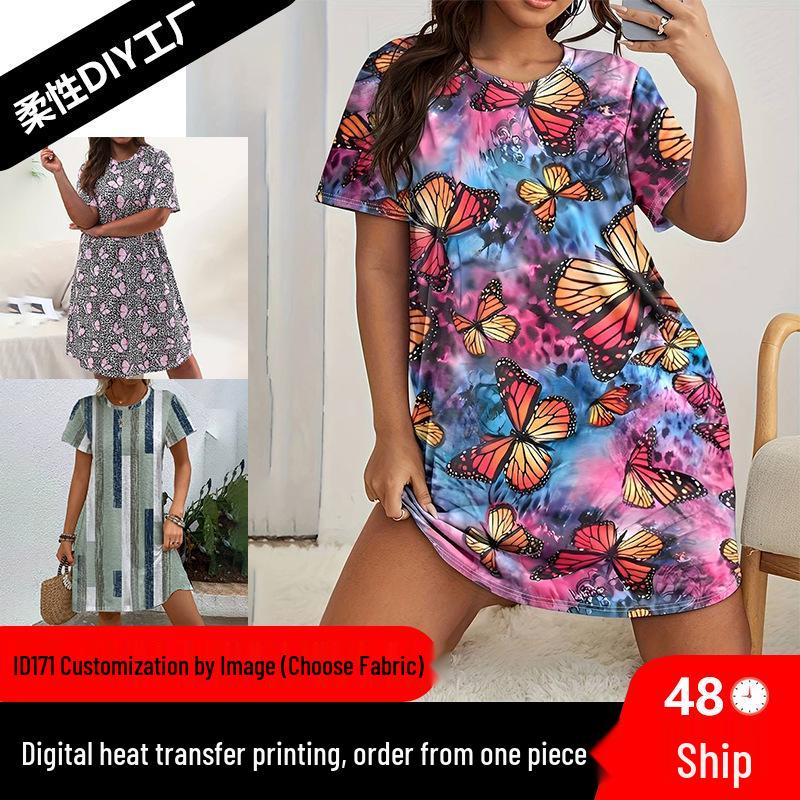 Elegant Summer Color Block Short Sleeve 3D Floral Maxi Dress with Cinched Waist and Round Neck