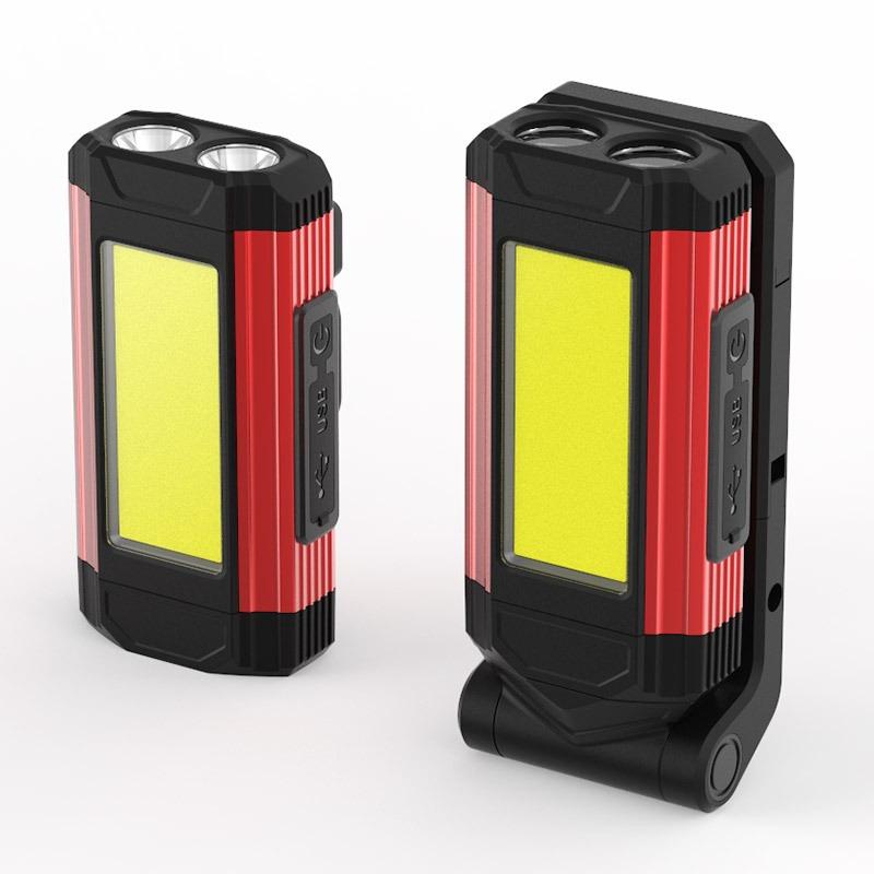 Work Light LED Workshop Lamp Dimmable Rechargeable Battery COB Magnetic Work Lamp Workshop Torch Inspection Light for Car Camping Fishing Emergency