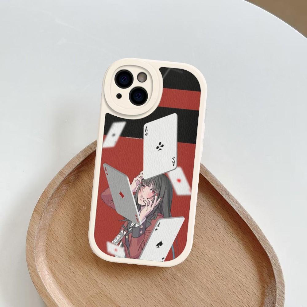 Japanese Anime Kakegurui Jabami Yumeko Phone Case Hard Leather For iPhone 16 13 12 Mini 11 14 Pro Max Xs X Xr 7 8 Plus Fundas