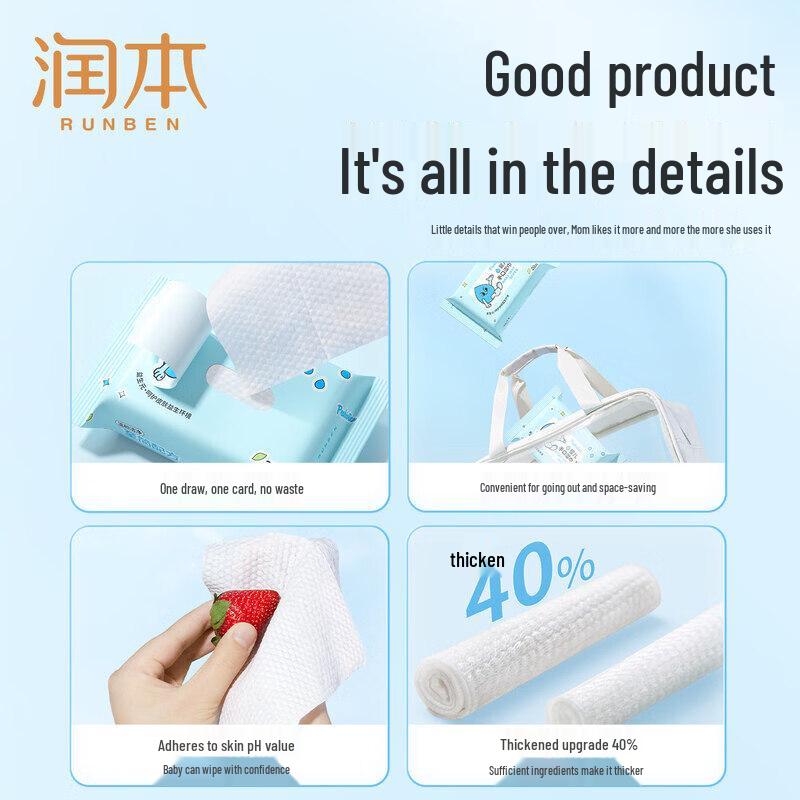 Runben Baby Hand & Mouth Wipes
