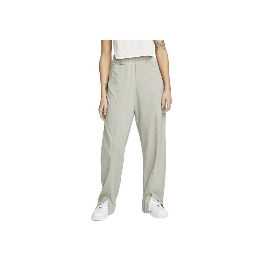 Nike Sportswear Dri-Fit Tech Pack Solid High-Waisted Straight Leg Casual Pants Women Bottoms Moon-Fossil-Gray DM6505-087