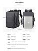 Multifunctional Waterproof Laptop Backpack with USB - Large Capacity Travel and Commute Bag