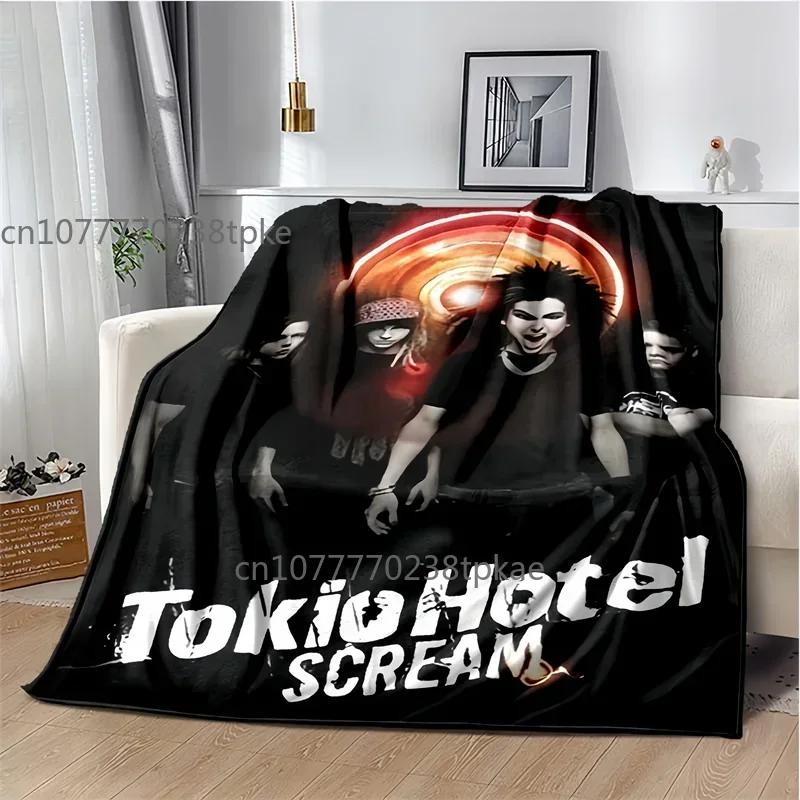 Tokio Hotel Band Music Blankets, Fashion Throw Blanket,for Bedroom Living Room Sofa Bed Office Car, Brithday Gift,Decke