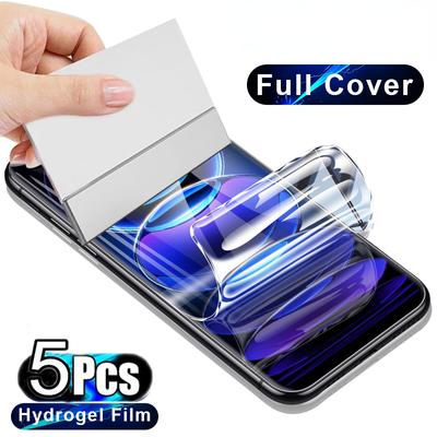 5 ks hydrogelová fólie pro Xiaomi Mi 13T 12T 11T 10T 9T Pro Ultra Note 10 Pro Lite ochranná fólie na displej Mi 14 13 12 11 Lite 5G fólie