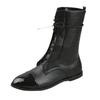 Bottes pour femmes nouvelles bottes mi-mollet fines pour femmes bottes noires de locomotive beau talon épais