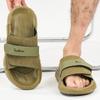 Men Slippers Wide Palm Outdoor Summer Black Flats Beach Shoes for Students Plus Size