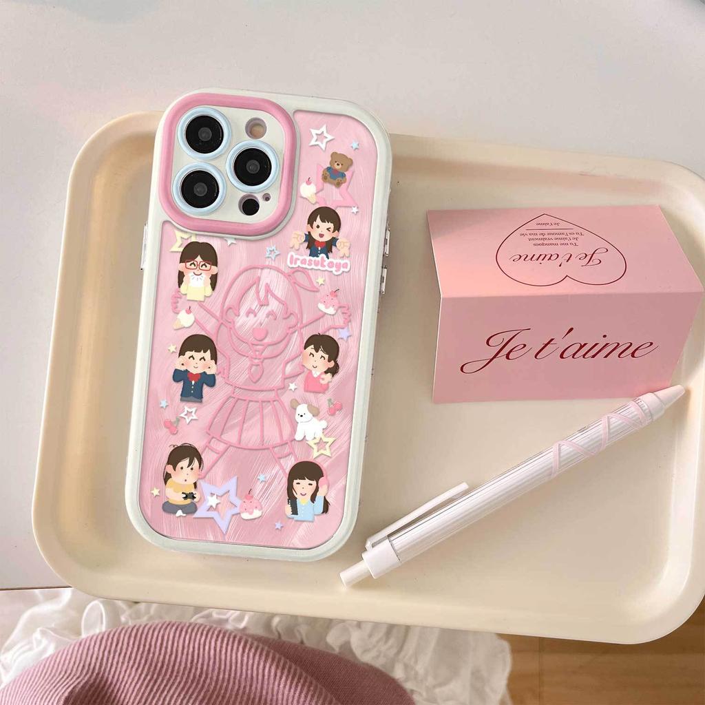 The Cute Little Person Model Is Suitable for Apple 15 Mobile Phone Iphone16promax Mobile Phone Case 1213 Huawei Honor Anti-drop.