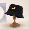 Cappello a secchiello con ricamo di banana cartone animato estivo da donna, Cappello alla moda pieghevole, Nuovo cappello da sole