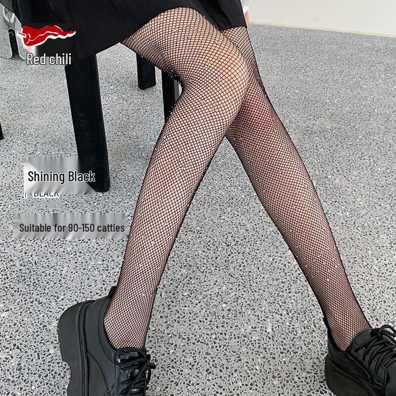 Ciorapi plasă cu strasuri strălucitoare - 3 perechi