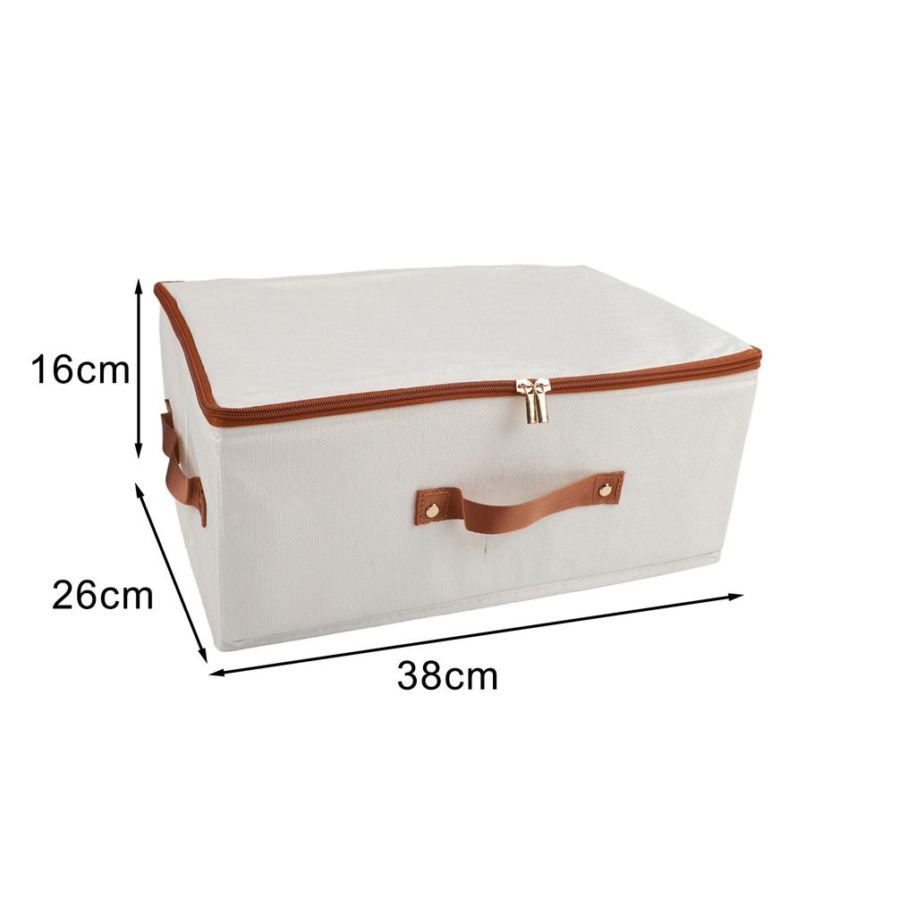 Collapsible Storage Box with Lid for Clothes Organization Large Capacity Foldable Design for Under Bed or Shelf Storage