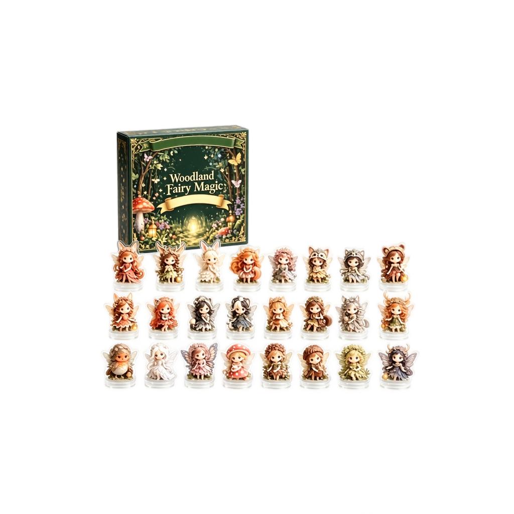 2D Forest Christmas Advent Calendar for Kids with Holiday Countdown