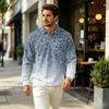 Herren Strickpullover Langarm mit Kragen und Tasche, Leopardenmuster Herbst Outdoor Freizeit Oberteil